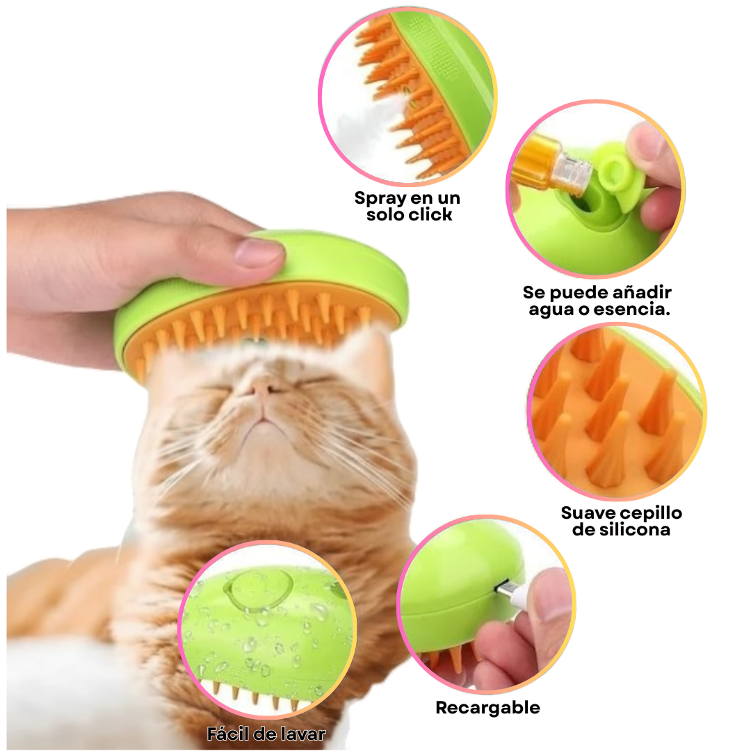 Cepillo de vapor para mascotas